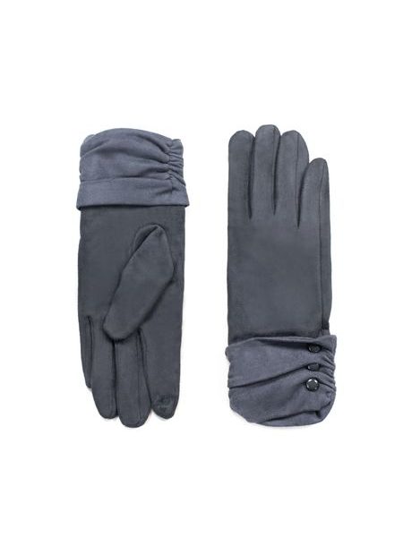 Elegantní rukavice s knoflíčky růžové