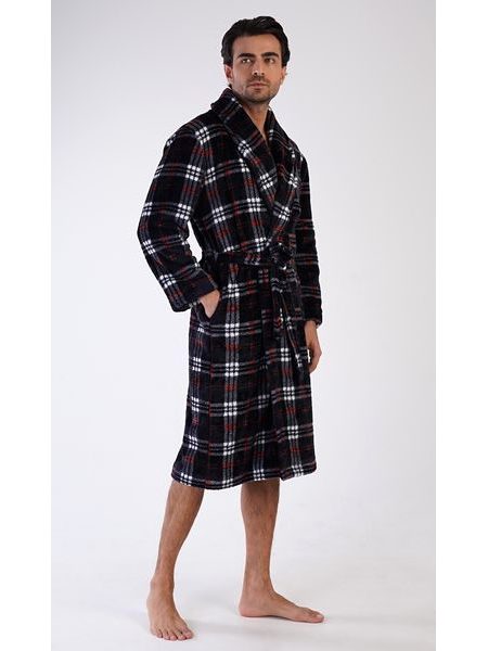 Pánský župan se šálovým límcem Ondřej - tmavě modrá