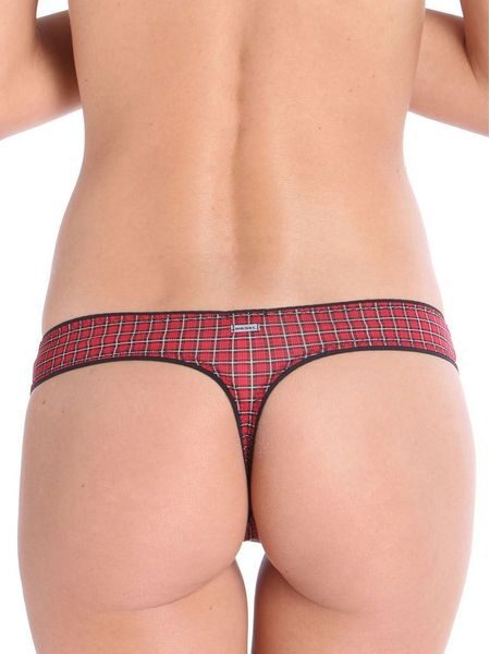 Dámské kalhotky tanga DIESEL dárkové balení 3 kusy červené