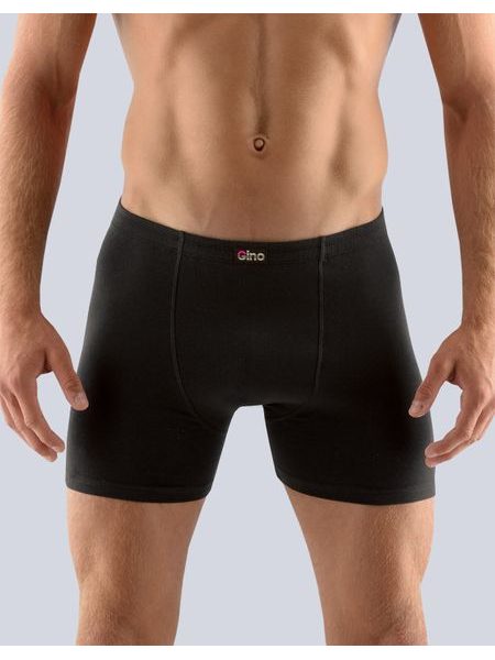 Pánské boxerky s delší nohavičkou 74086P - černá