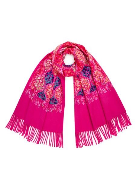 Šál - malinový