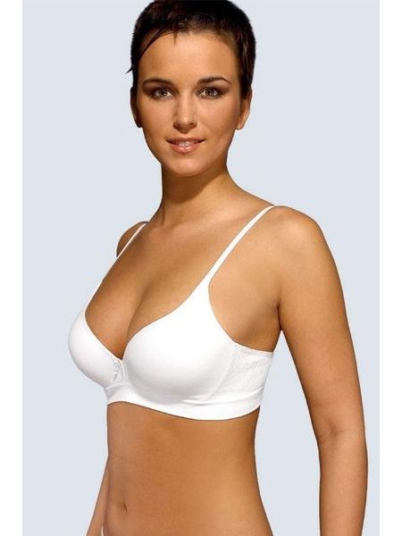 Podprsenka push-up s hladkými košíčky GINA 07008P bílá