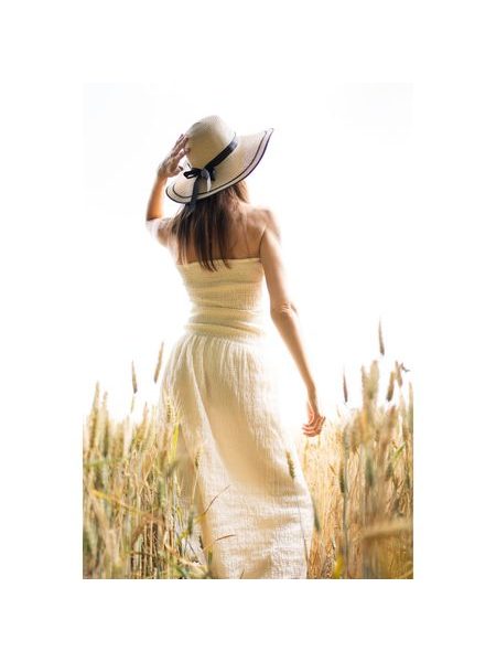 Retro dámský klobouk s černou mašlí