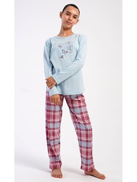 Dětské pyžamo dlouhé Charlotte - světle modrá