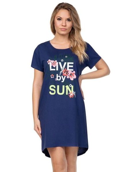 Dámská noční košile Lina tmavě modrá