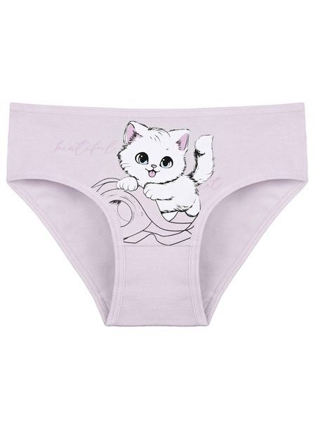Dětské kalhotky Kočička - světle fialová
