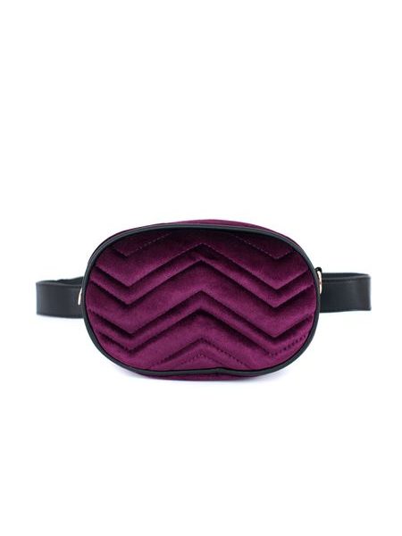 Fialová módní dámská ledvinka