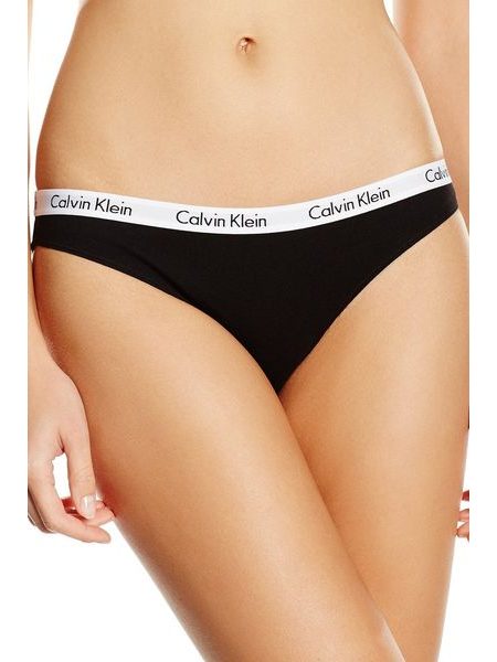 Dámské kalhotky CALVIN KLEIN QD3588E-WZB Carousel 3-pack bikini černá/bílá
