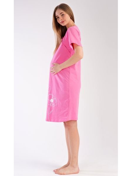Dámská noční košile mateřská Leontýna - lososová
