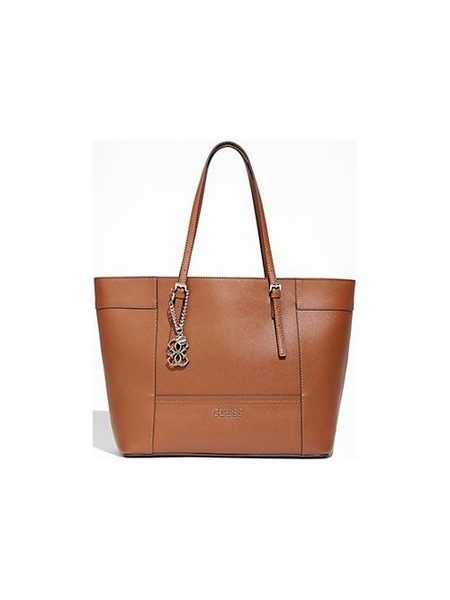 Elegantní business kabelka Guess Delaney Medium Classic Brown