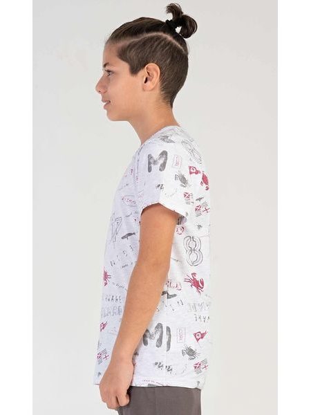 Dětské pyžamo kapri Jakub - světle šedá