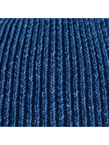 Modrá žebrovaná čepice