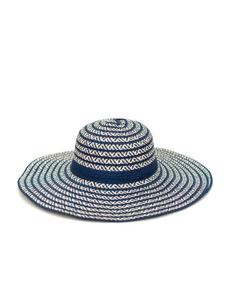 Klobouk s cik-cak vzorem modrý