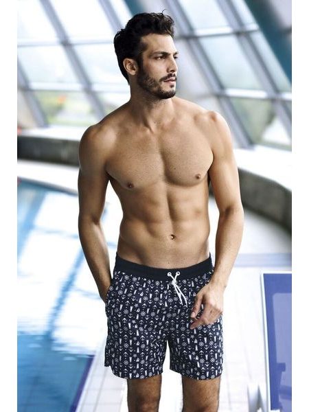 Koupací šortky Luke námořnický vzor