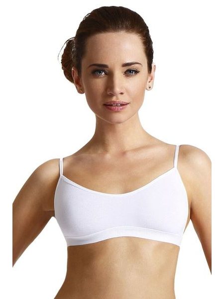 Bezešvá sportovní podprsenka Sally bílá