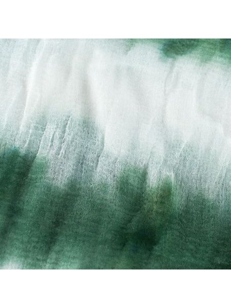 Batikovaný dlouhý šál - zelený