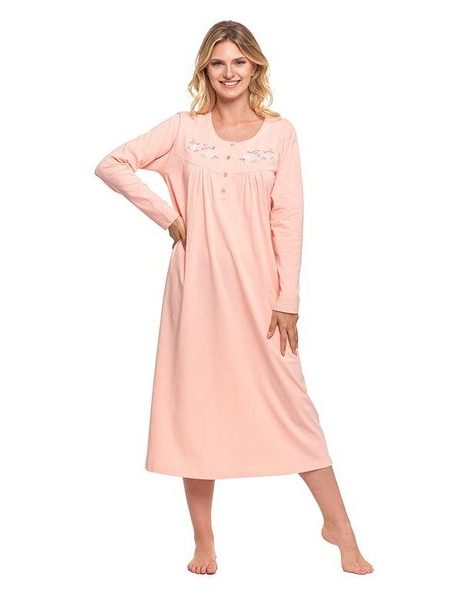 Dámská košilka Rosalia broskvová s růžemi