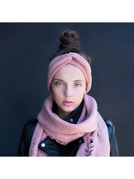 Modrá podzimní čelenka