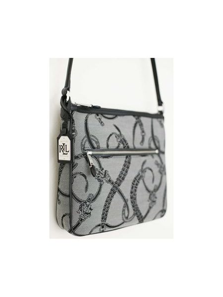 Elegantní crossbody kabelka RALPH LAUREN Peyton Large Flat černá