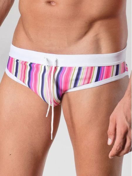 Pánské slipové plavky GERONIMO 1417 růžové