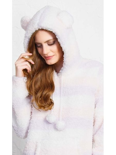 Dámská souprava s ponožkami Donna - šedá/růžová