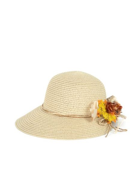 Klobouk romantický s květinou