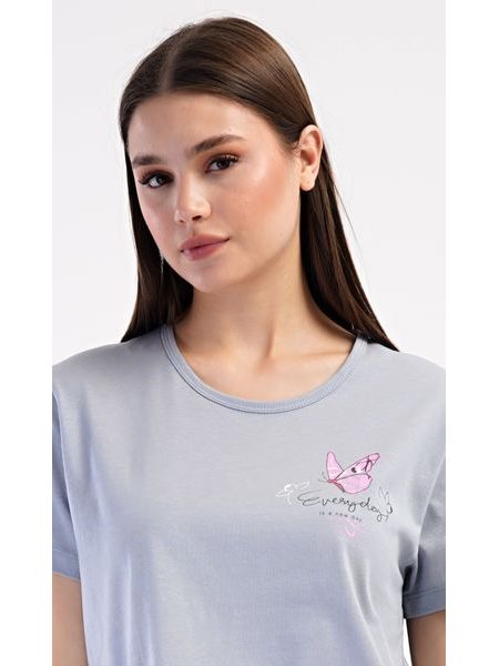 Dámské pyžamo kapri Miana - šedá