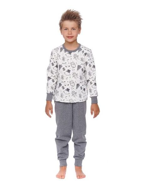 Dětské vánoční pyžamo Snowman bílé zateplené