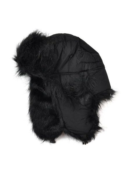 Kožíšková ušanka černá