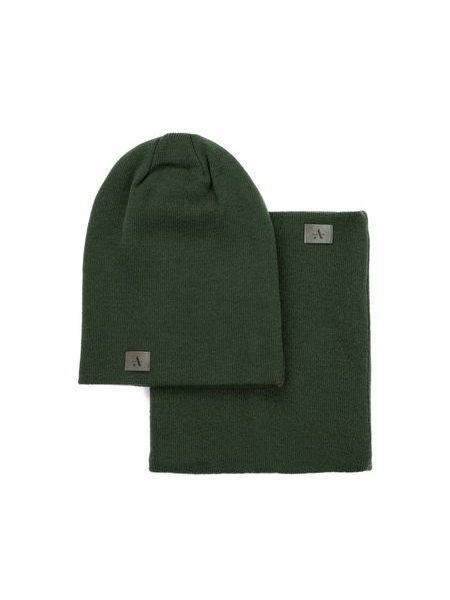 Sada čepice, nákrčník - khaki