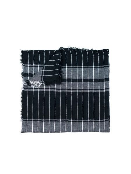 Pruhovaný šál černý