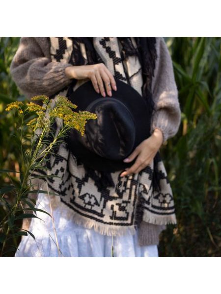 Podzimní dámský klobouk černý