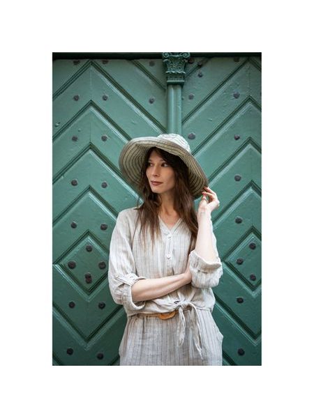 Plátěný pruhovaný klobouk