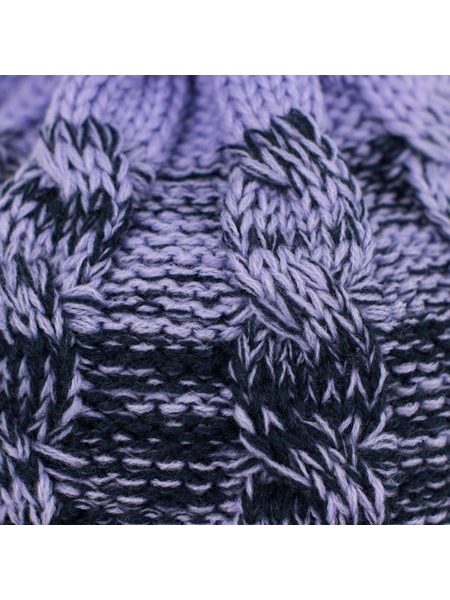 Zimní stínovaná čepice růžová