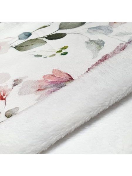 Dámský dlouhý župan s šálovým límcem Fiora Růžové květy