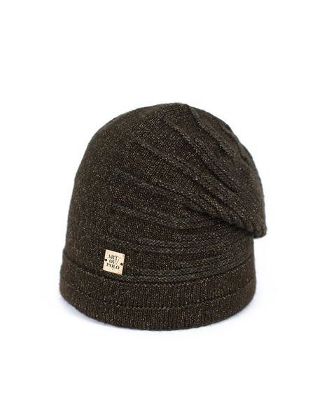 Teplá čepice - khaki