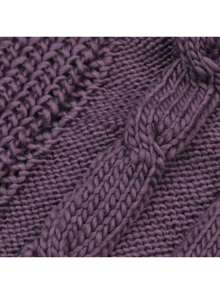 Dlouhý teplý tunelový šál - tmavě hnědý