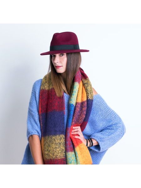 Dámský klobouk vlněný šedý