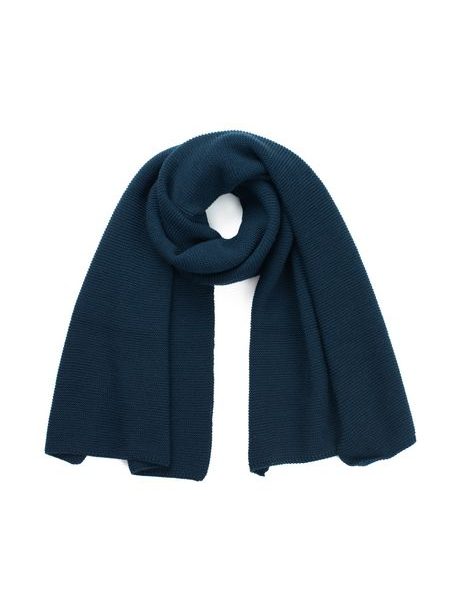 Klasická zimní šála s jednoduchou formou tmavomodrá