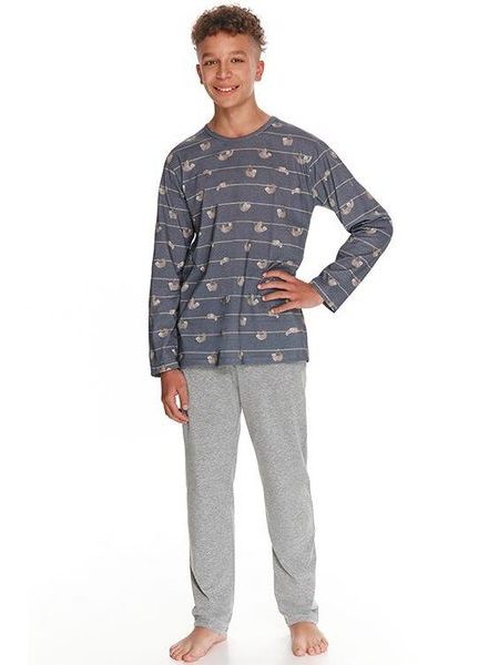 Pyžamo pro kluky Harry šedé pruhy