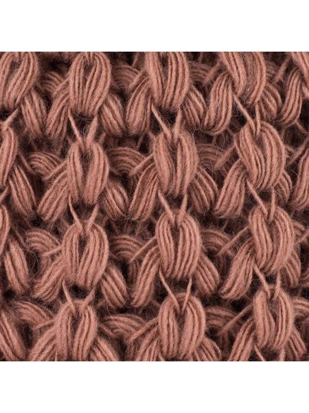 Set pletené čepice se šálou fialový