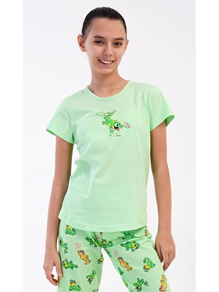 Dětské pyžamo kapri Ella - světle zelená