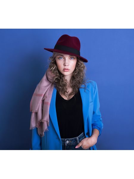 Dámský klobouk vlněný šedý