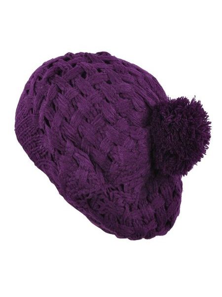 Baret s bambulí fialový