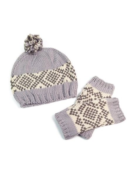 Komplet čepice a rukavic béžový