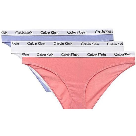 Dámské kalhotky CALVIN KLEIN Carousel 3-pack bikini QD3588E-EHP