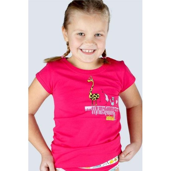 Dívčí tričko s krátkým rukávem Disco VI 28003P - bordo