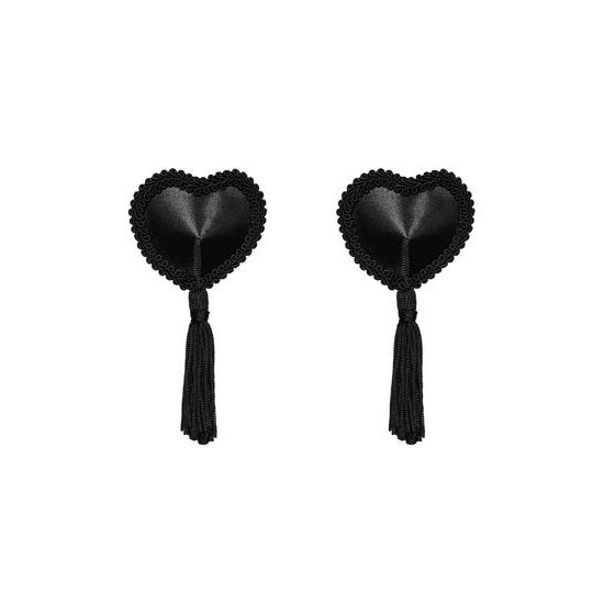 Nálepky na bradavky Tassel nipple covers black