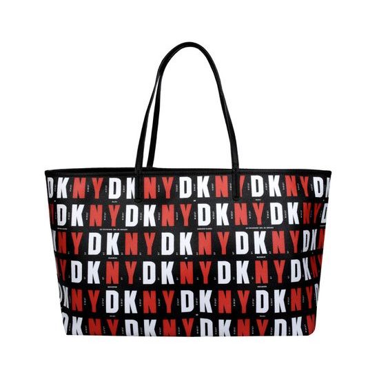 Elegantní černočervená kabelka DKNY Top Zip Shopper