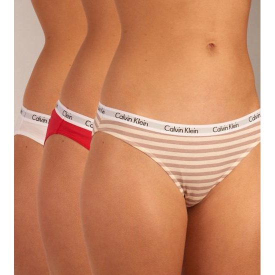 Dámské kalhotky CALVIN KLEIN Carousel 3-pack bikini ODR